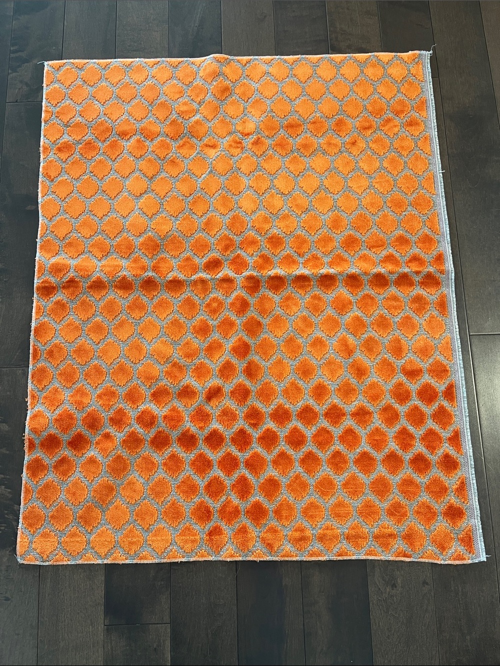 Orange Geometric Pattern Fabric